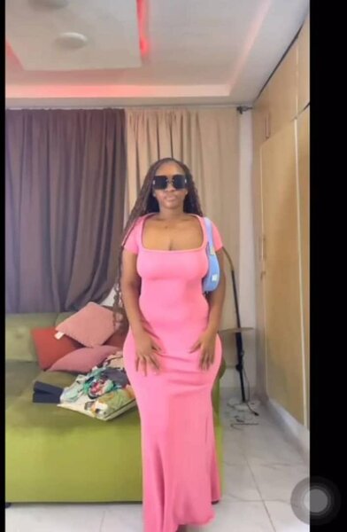 Robe Longue Rose Élégante