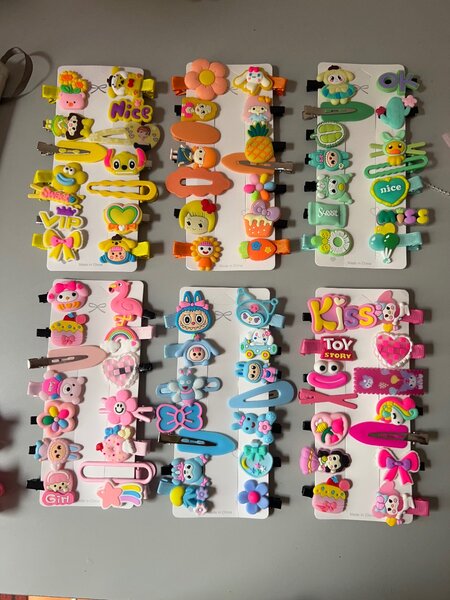 Lot de barrettes kawai