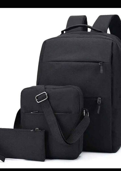 Ensemble sac à dos 3 pièces noir