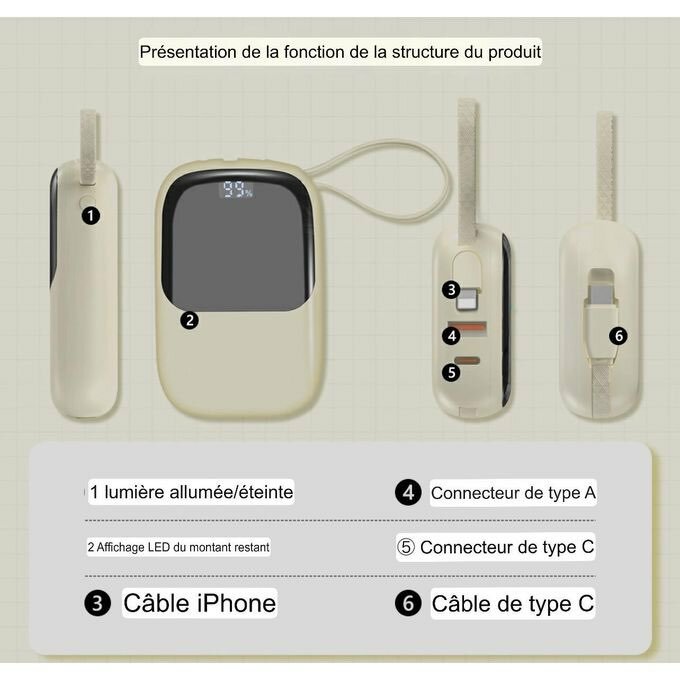 Chargeur Portable 10000mAh
