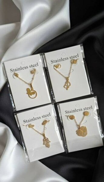 Ensemble Bijoux Acier Inox