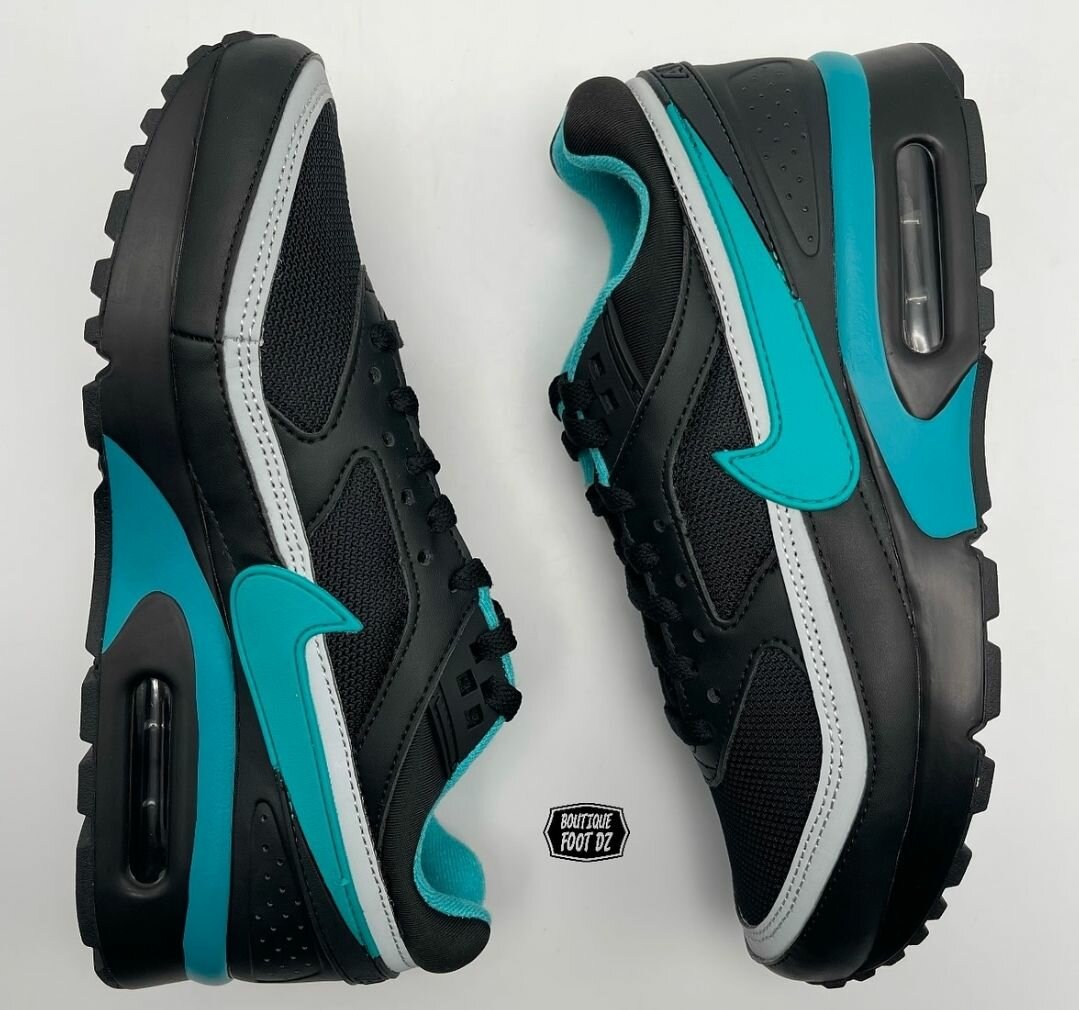 Baskets Air Noires et Turquoise