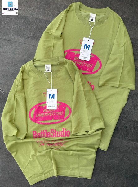 T-shirts verts BattleStudio