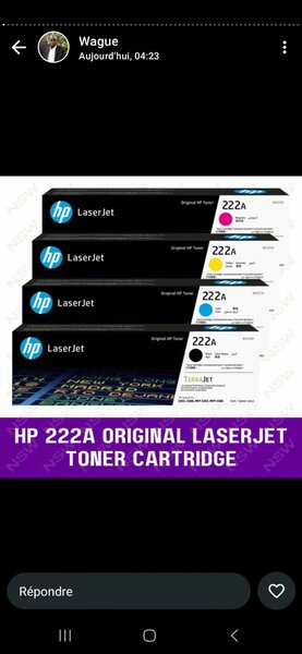 Toner hp 222 A original