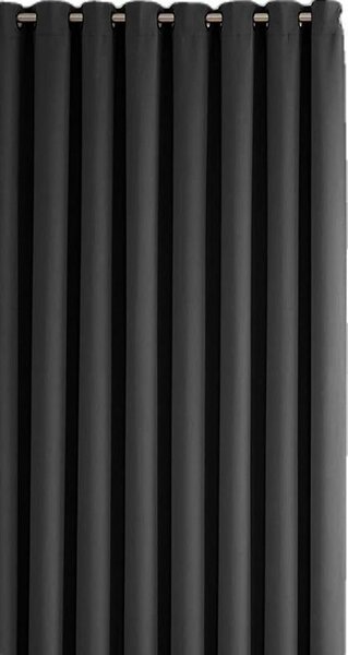 Grey dark curtain