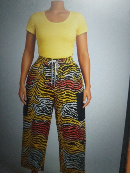 Pantalons larges imprimés femme