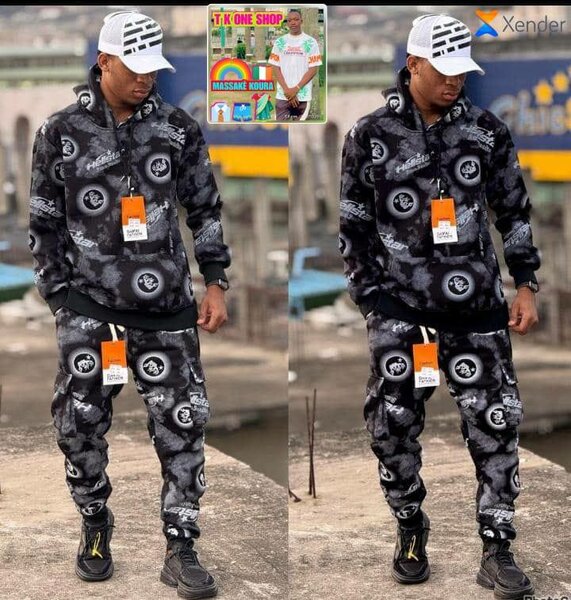 Ensemble sweat à capuche imprimé