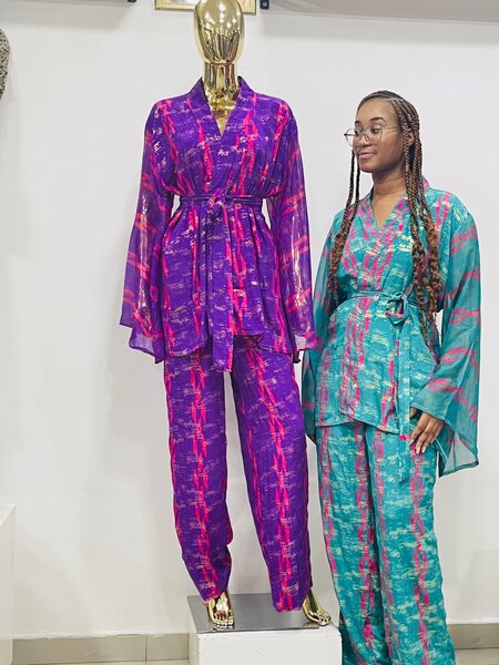 Ensembles deux pièces soies 