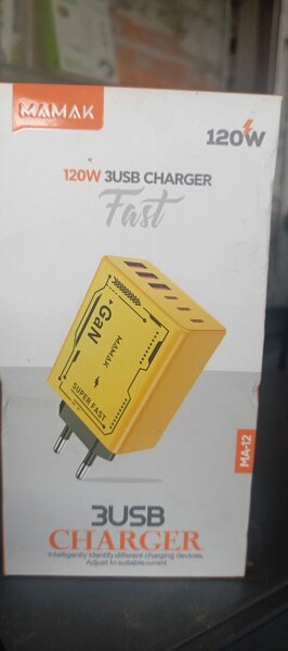 Chargeur rapide 3USB 120W