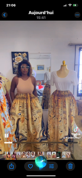 Jupe longue bohème ethnique