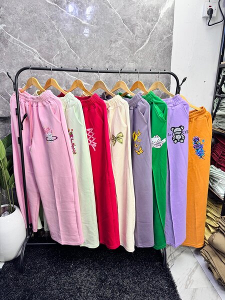 Colorful Cartoon Print Sweatpants