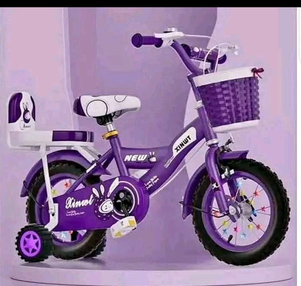 Vélo Enfant Violet avec Panier