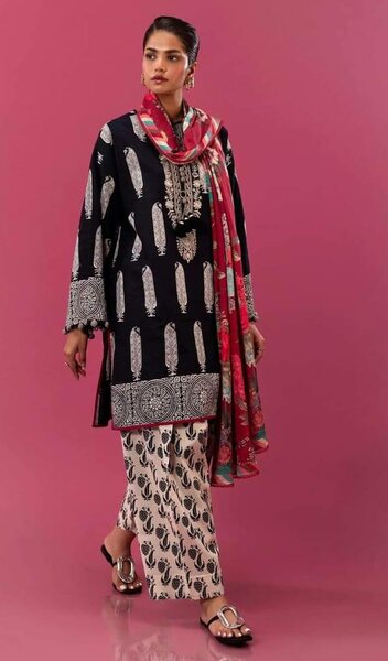 3 piece unstitched khaddar suits.