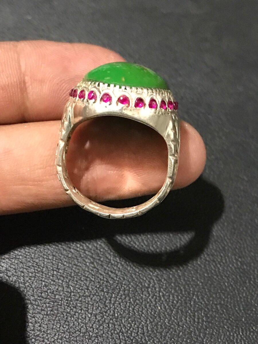 Ring chandi stone irani froza