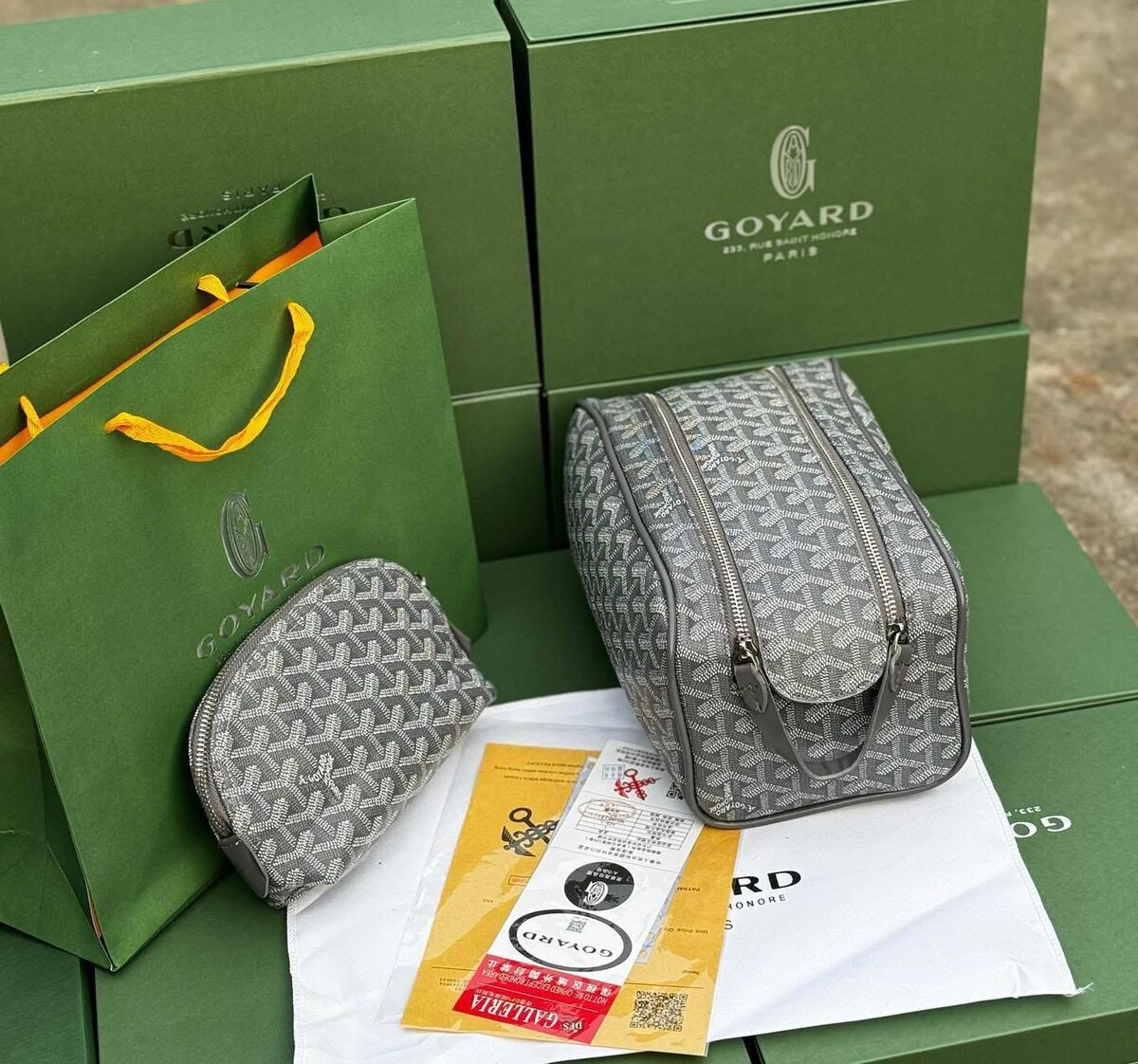 Trousse de toilette élégante Goyard