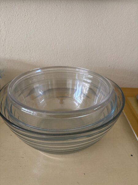 Ensemble de 3 bols en verre