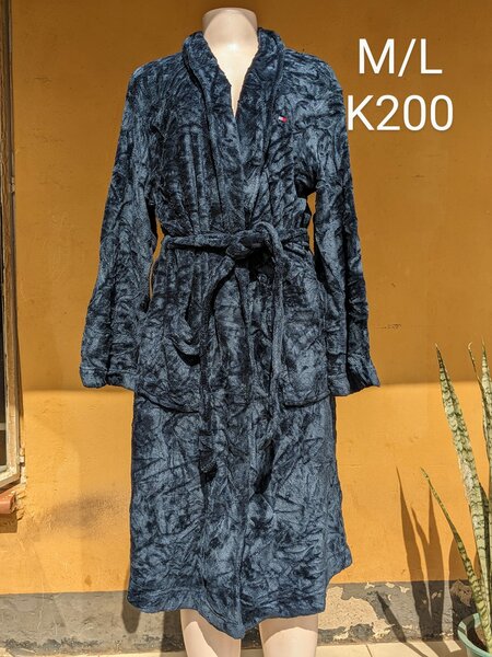 Women's Fleece Bathrobe black