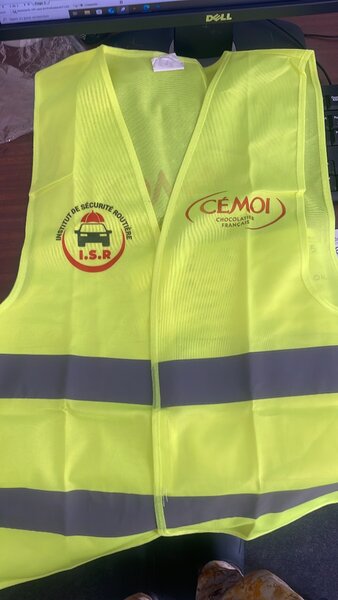 Gilet de sécurité haute visibilité jaune