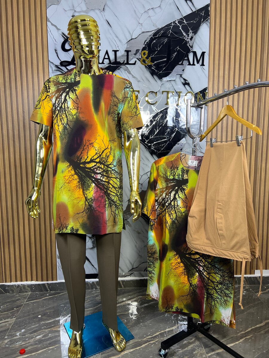 Ensemble vintage Tissu Crêpe