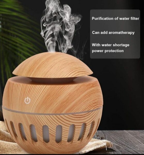Aromatherapy Humidifier Wood Design