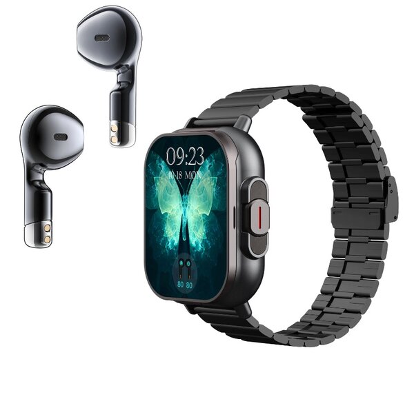 Montre connectée avec écouteurs intégrés