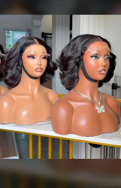 Luxury full closure 5 by 5 bounce wig  970ghc