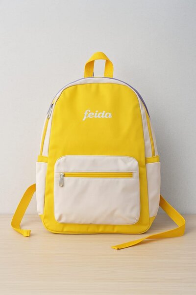 Sac à dos jaune feida