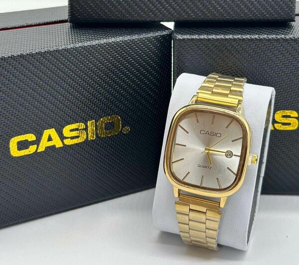 Stainless Steel Casio Quartz Wrist Watch