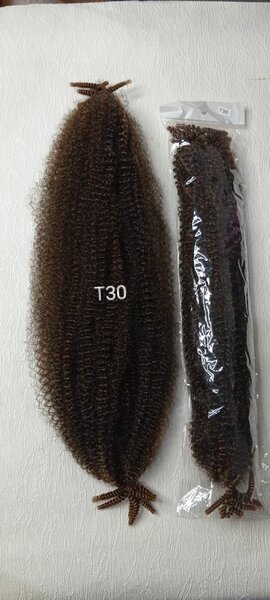springy Afro kinky hair