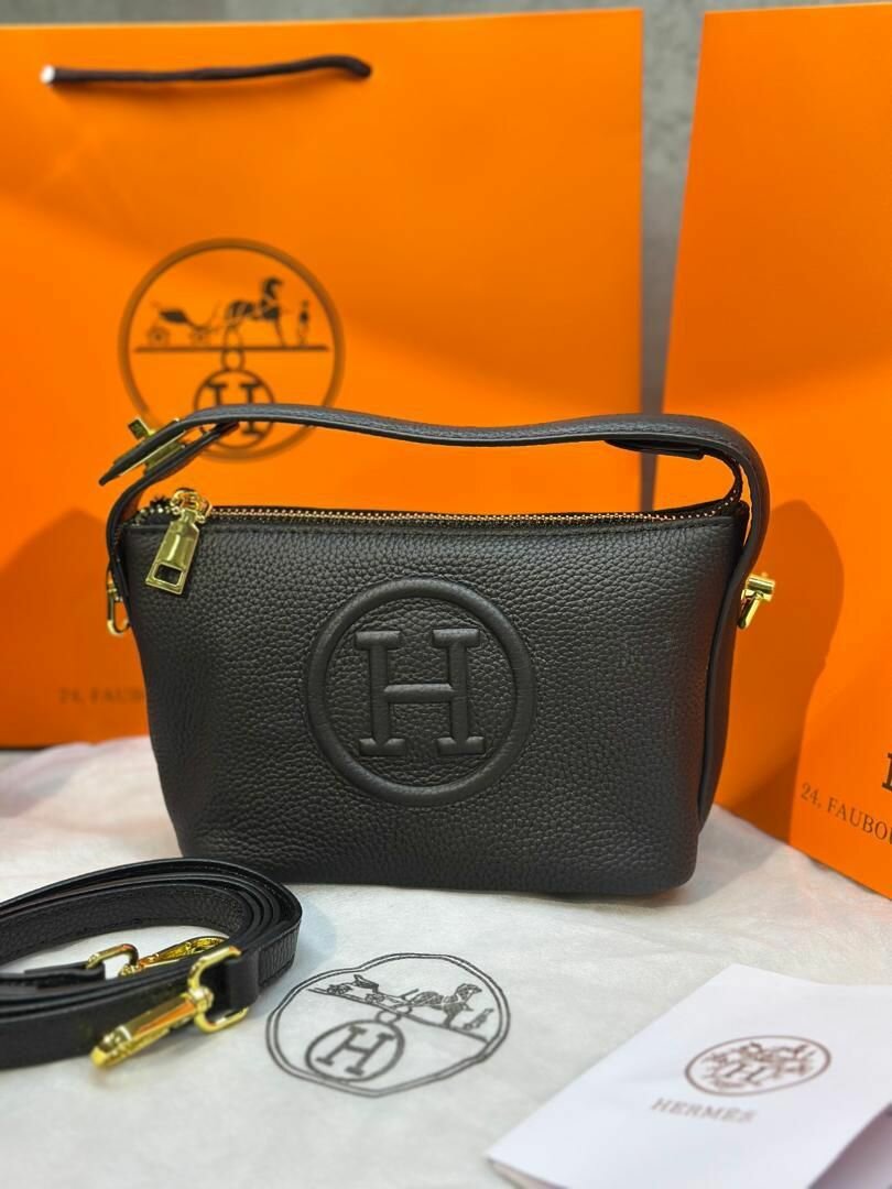 Hermes/ натуральная кожа/ бесплатная доставка