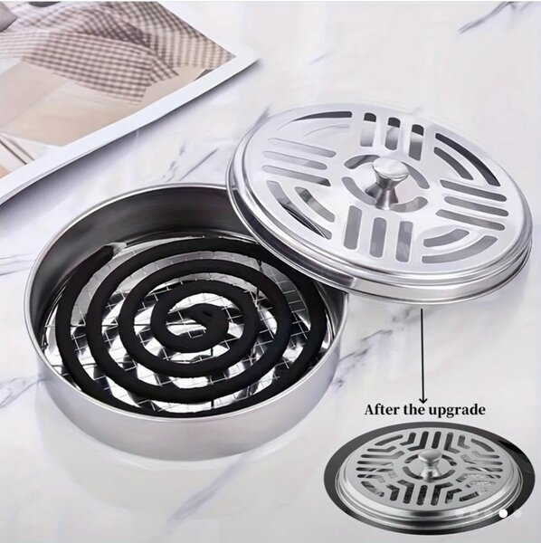 1pc Porte-bobine de moustique en acier inoxydable