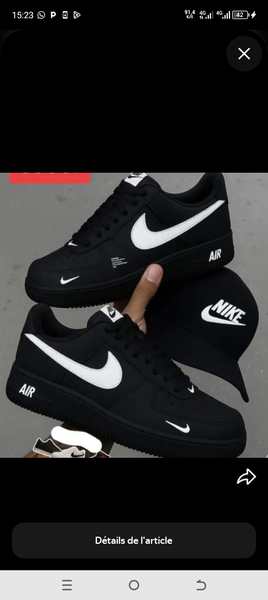 Baskets noires classiques Nike