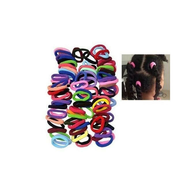 100 Pièces Élastiques cheveux