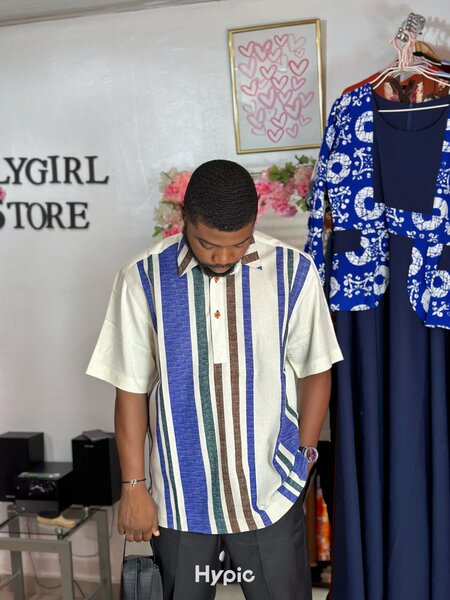 Chemise à rayures homme