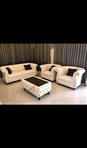 A set of beautiful and soft home furniture