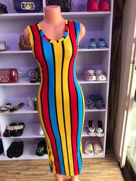 Multicolor straight dress