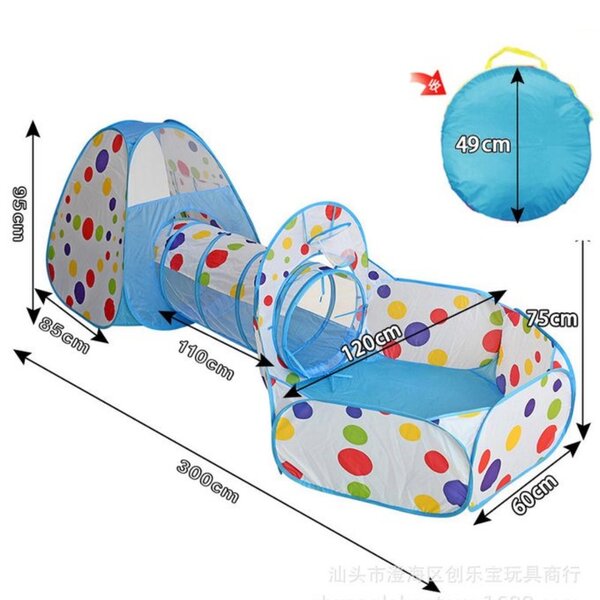 Tente de jeu pour enfants avec tunnel