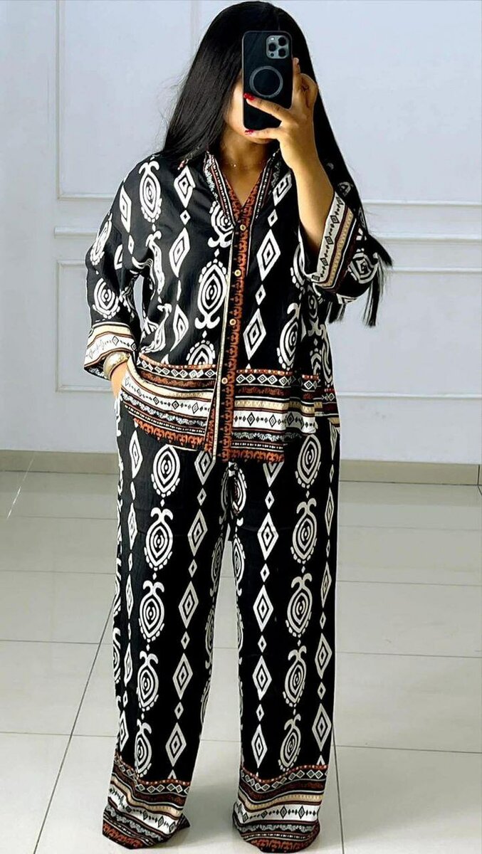 Pyjama ensemble imprimé bohème