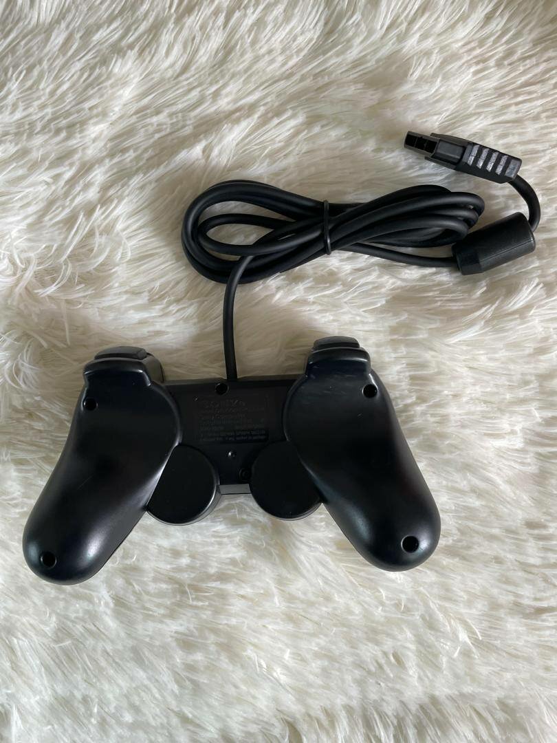 Manette PS2 filaire noir