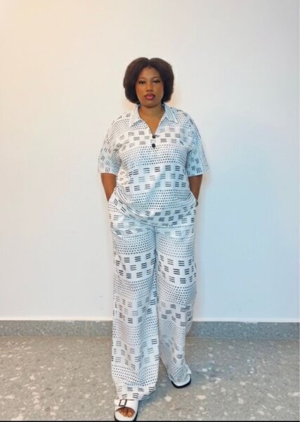 Ensemble chic à motifs