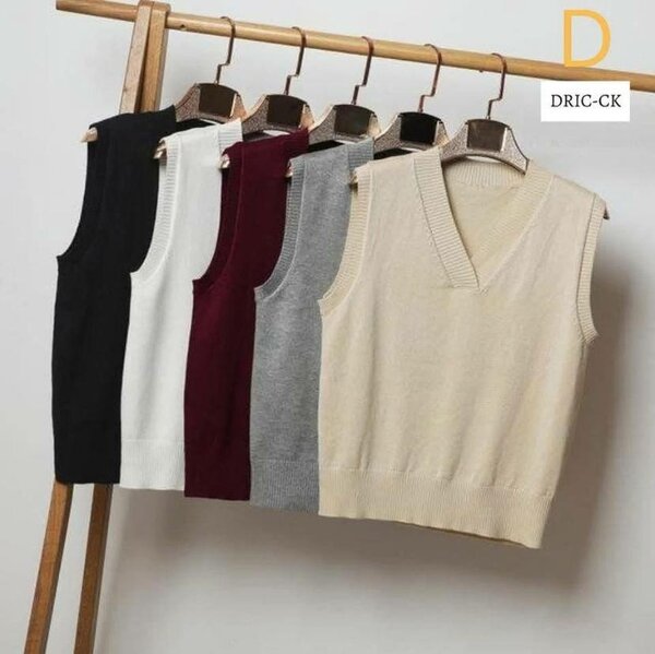 Pull sans manches femme élégant