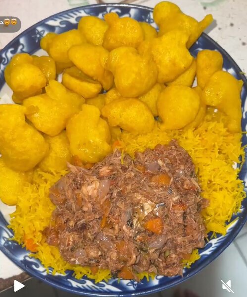 Beignet au vermicelle