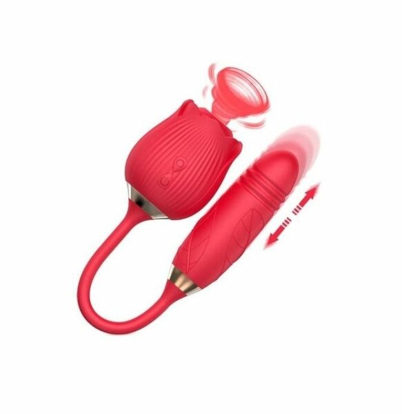 Two in one Rose-shaped Clit su