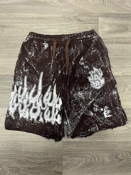 Shorts unisex avec motif flamme