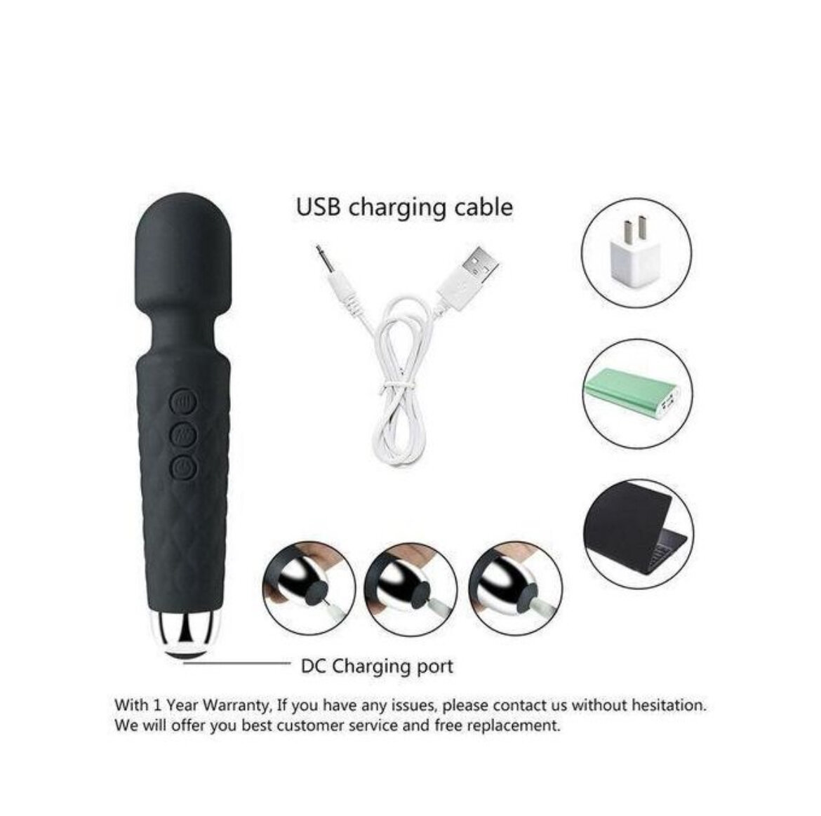 Masseur Wand Vibrant Étanche