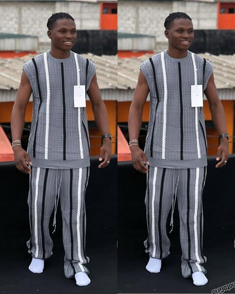 Ensemble Décontracté Rayé Homme