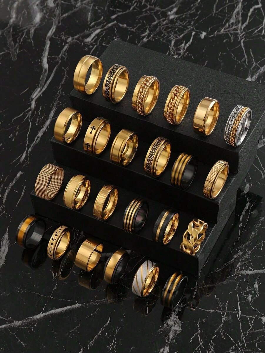 Bague Homme Élégante en Acier