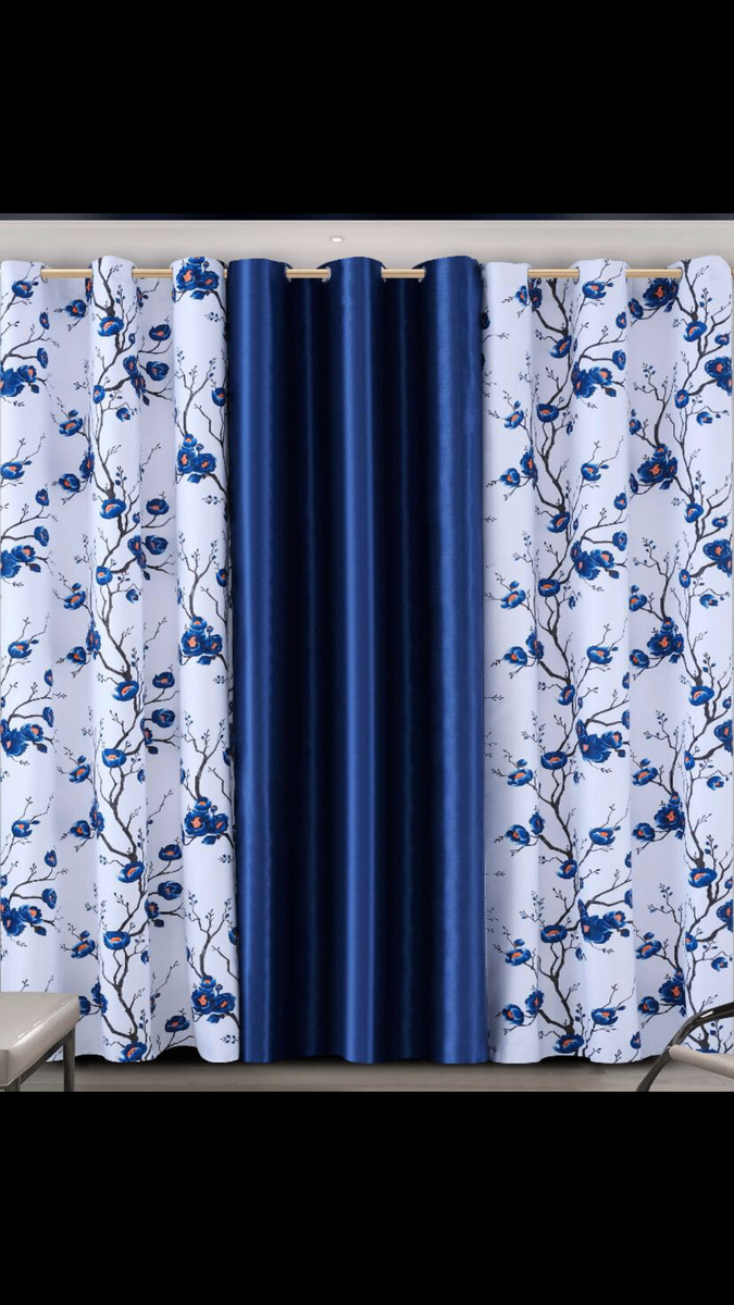3 in 1  Pure cotton curtain