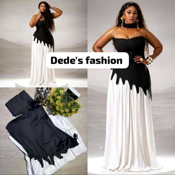 Robe Élégante Noir et Blanc