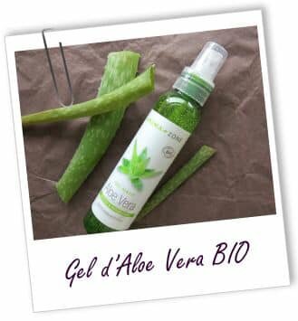 Gel d'aloe vera, apaisant et cicatrisant, utile pour soulager le feu du rasoir, les piqûres d'insectes, les égratignures, les boutons, les brûlures